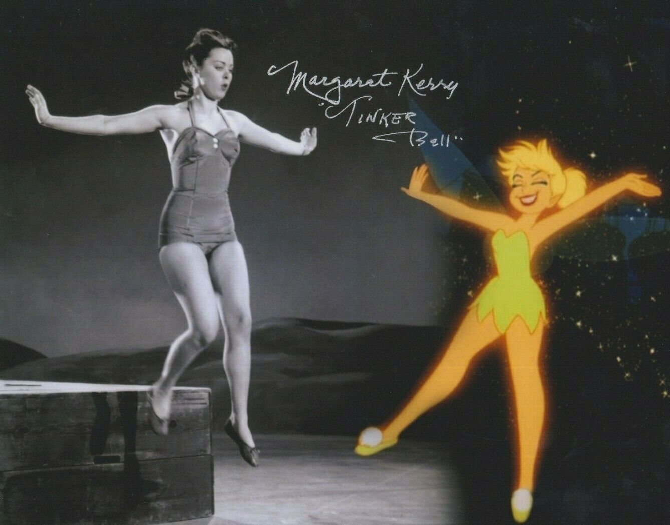 Margaret Kerry (Tinker Bell) **HAND SIGNED** 8x10 Photo Poster painting ~ AUTOGRAPHED