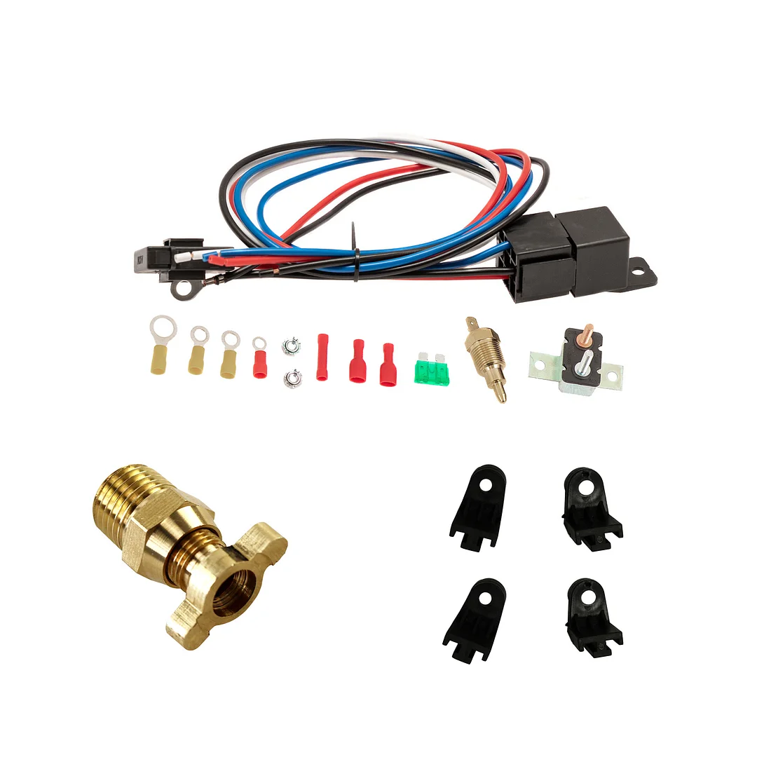 Alloyworks Spare Replacement KitRelay Kit & Fan Clips & Brass switch