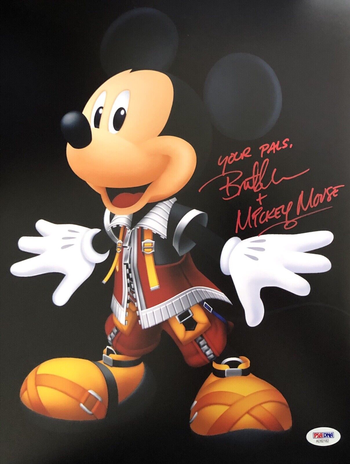 Bret Iwan Signed Autographed 11x14 Photo Poster painting Mickey Mouse Custom Disney Psa/Dna