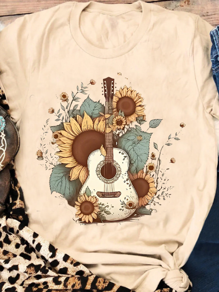 Country Music Print T-shirt