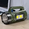 Rechargeable Solar High Power Searchlight Big Flashlight Waterproof for Outdoor