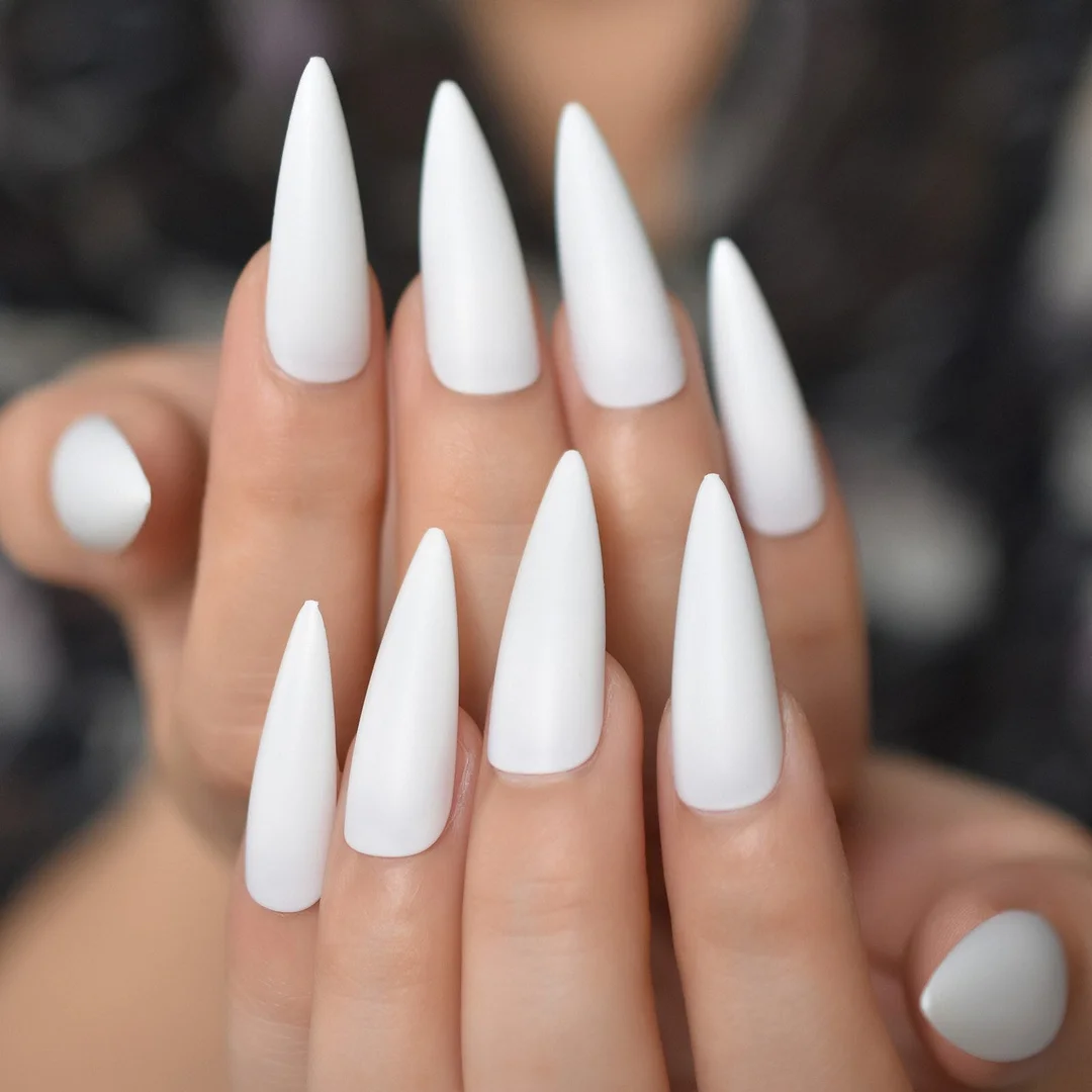 Pink Square Extra Long Faux Ongles Rose Heart Drawing Flat Top Fake Nails with Design Mix Color Tips 24-Nail Inspo