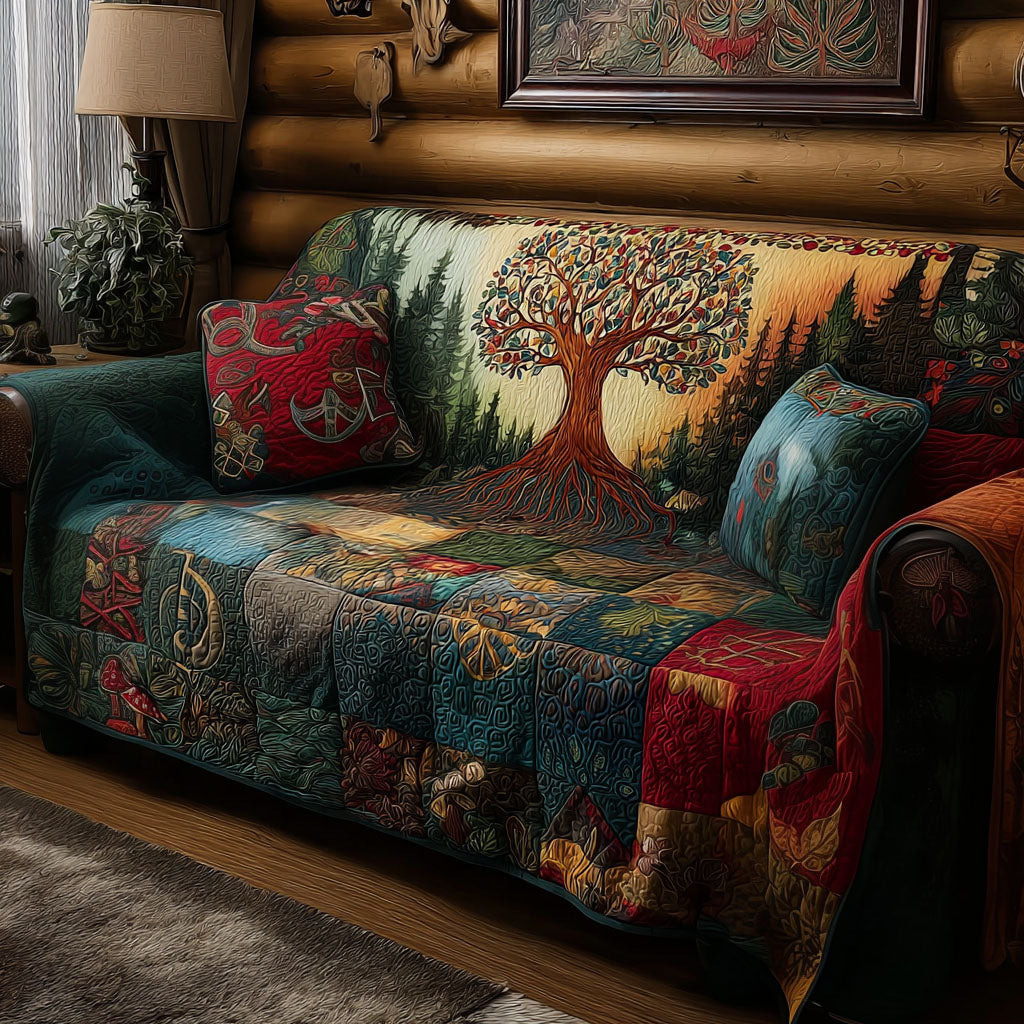 Woven Wilderness Quilted Sofa Cover NCU0PT11304 everthome