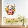 Bear With Flower Basket - 5D DIY Pendant