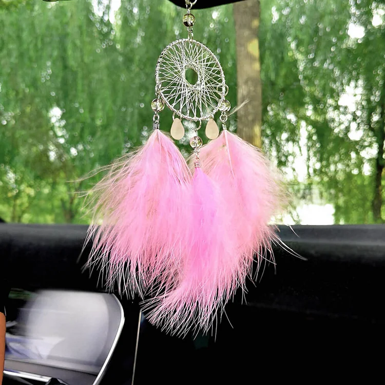 Handmade Feather Dreamcatcher Ornament | AvasHome