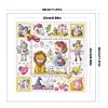 Lion Girl-14CT Stamped Cross Stitch Egyptian Cotton 30*30cm/11.81*11.81in