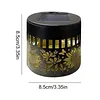 Solar Elegant Flower Wall Lights Waterproof Decorative Pathway Light 7-Color Changing Metal Projector Lamps for Backyards/Patio/Porch