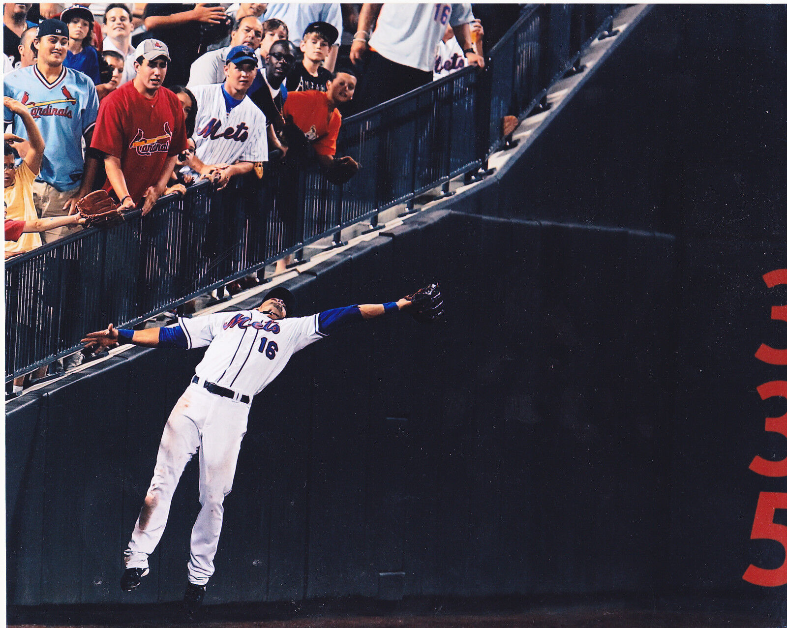 ANGEL PAGAN NEW YORK METS COLOR ACTION 8x10