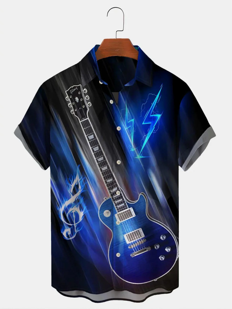 BrosWear Guitar Music Men's Shirts