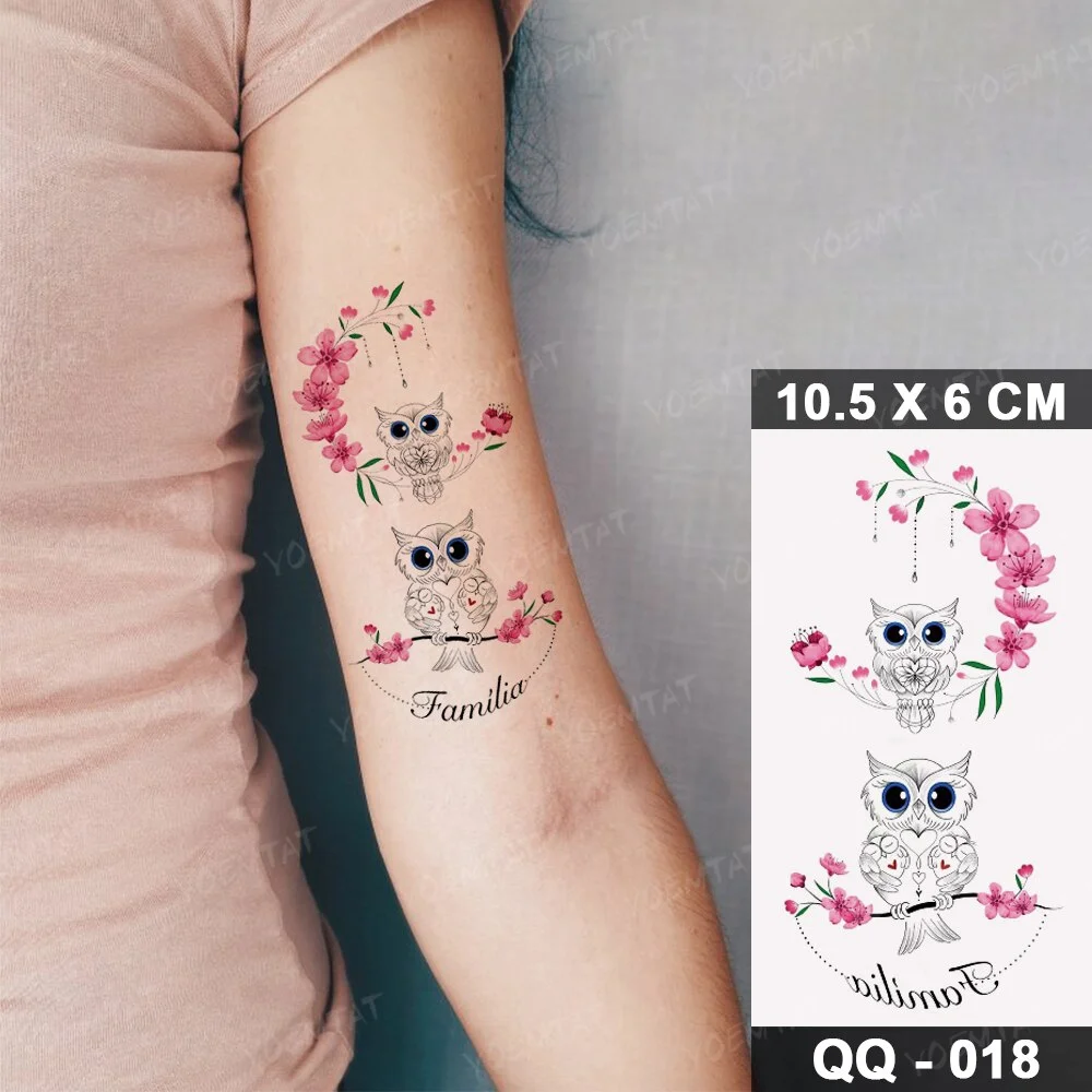 Sdrawing Temporary Tattoo Stickers Butterfly Flower Realistic Sexy Flash Tatoo Women Men Arm Waist Line Body Art Fake Tatto Cool