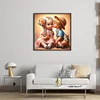 Boy Kissing Girl-11CT Stamped Cross Stitch 40*40cm