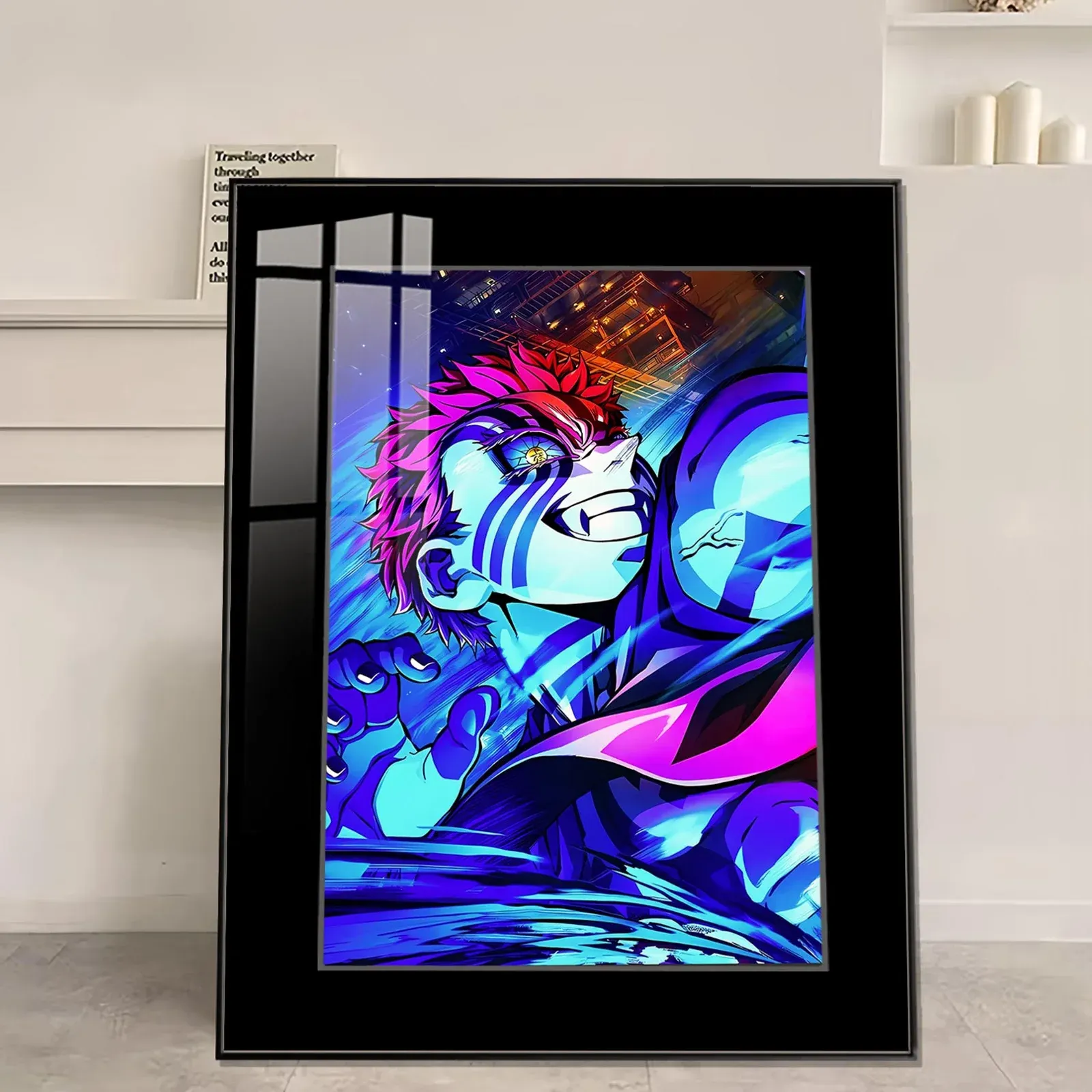 Akaza Half-Length Decorative Painting - Demon Slayer: Kimetsu No Yaiba ...