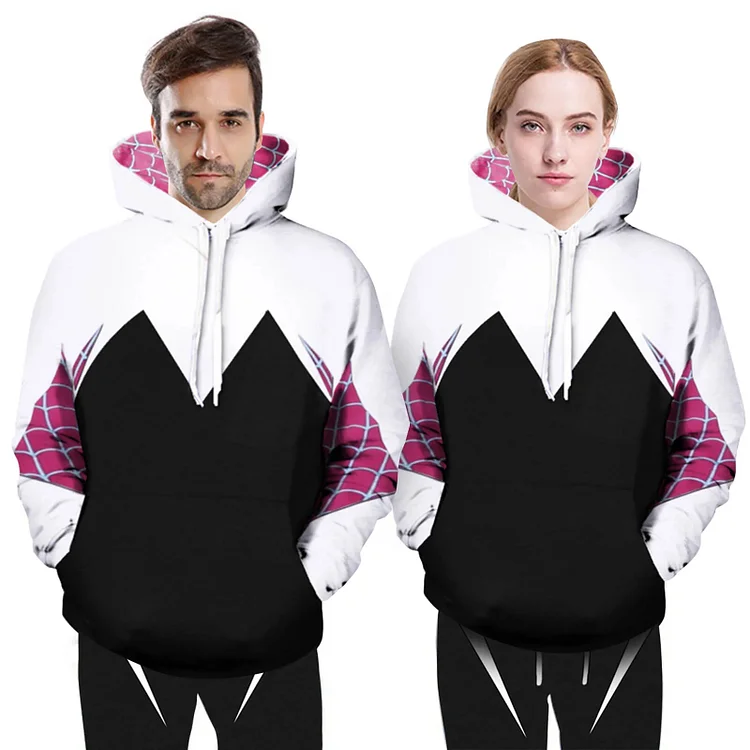 Spider Gwen Stacy Hoodie Sweatshirt Cosplay Jacket Coat