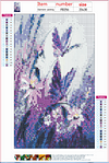 Purple Butterfly Flower  | Full Round Diamond Painting Kits