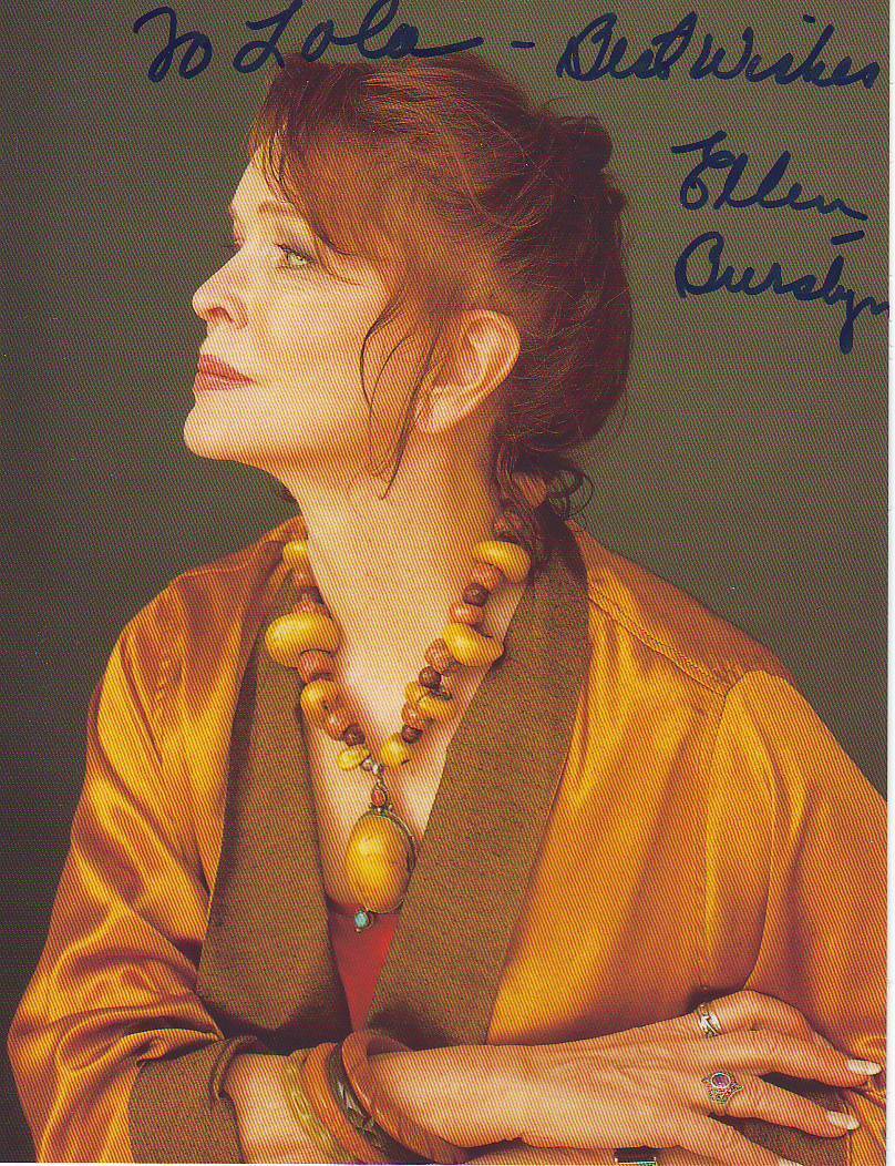 Ellen Burstyn (14x18 cm) Original Autographed Photo Poster painting