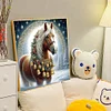 Diamond Painting-5D Full Round Drill Xmas Horse(40*40 CM)