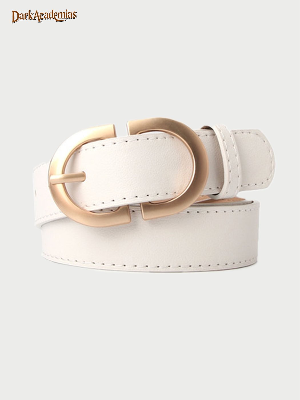 C-clasp Imitation Leather Belt