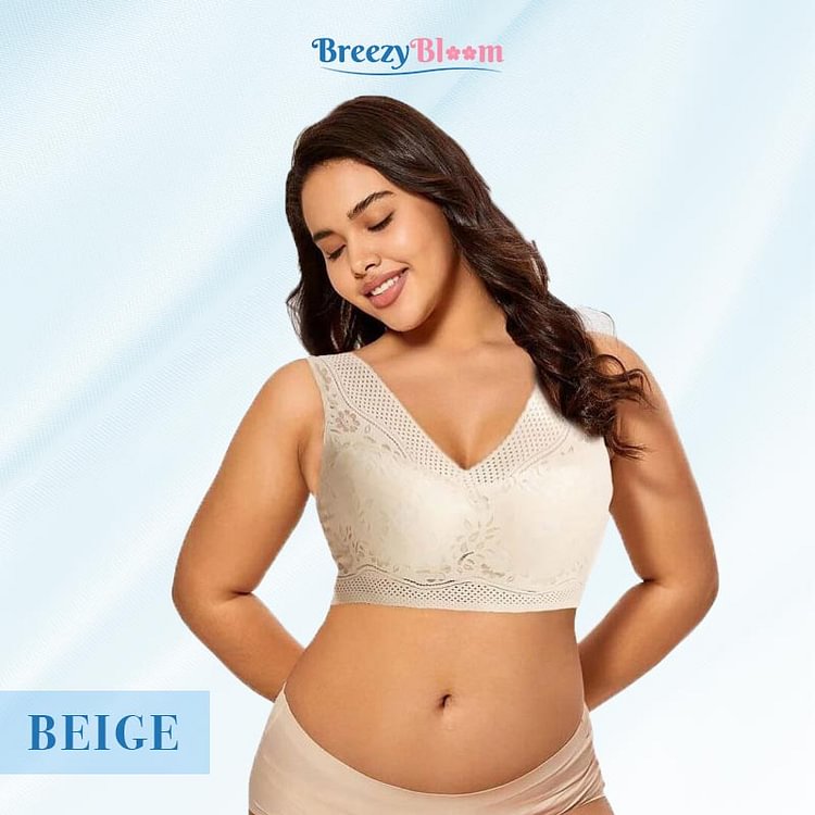 BreezyBloom - Sexy Beautiful Back Breathable Thin Bra