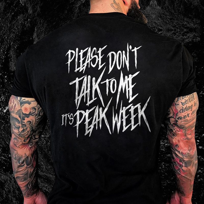 Livereid Please Don't Talk To Me Printed Men's T-shirt - Livereid