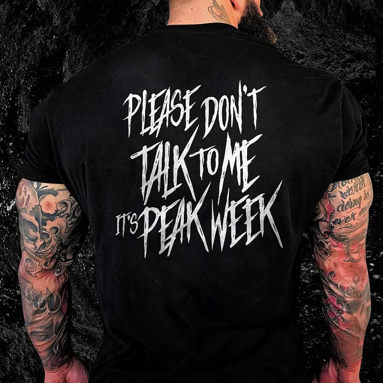 Please Don't Talk To Me Printed Men's T-shirt