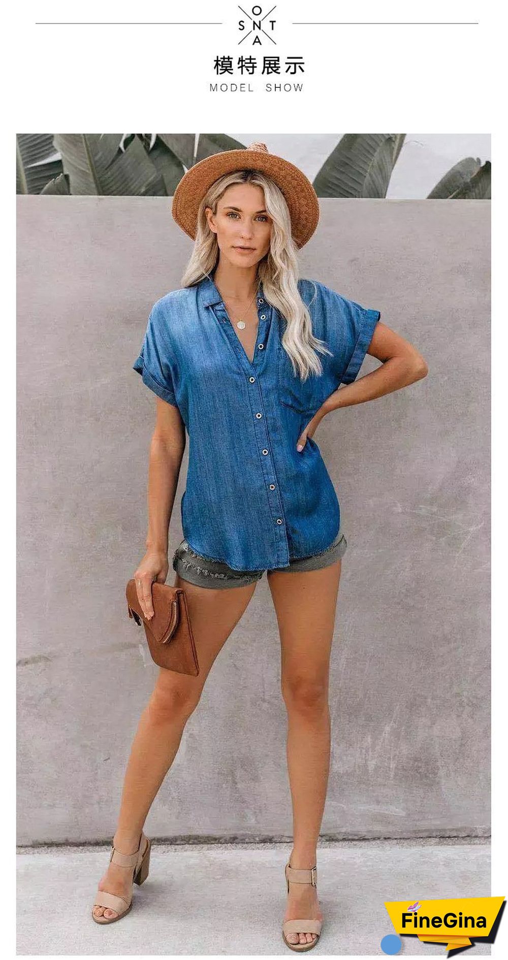 Red Chiffon Floral Print V Neck Half Bow Tie Loose Blouse