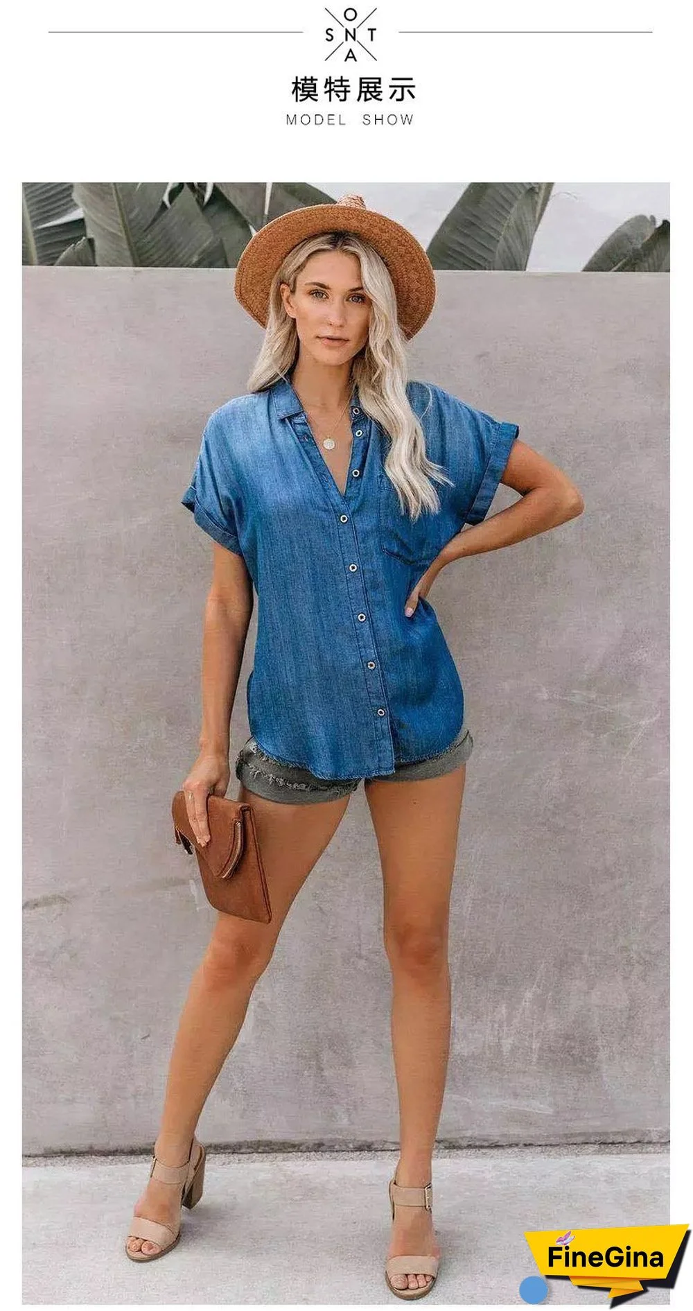 Red Chiffon Floral Print V Neck Half Bow Tie Loose Blouse