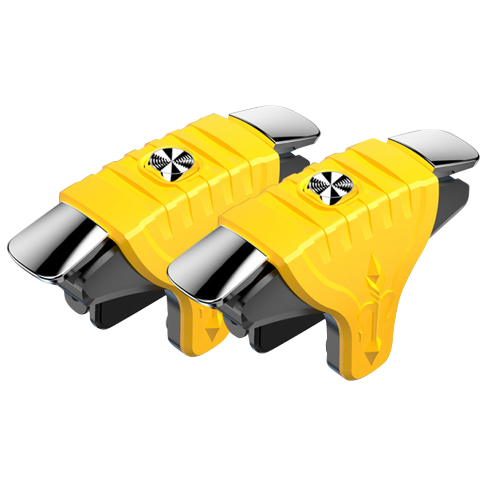 

F01 1 Pair PUBG Mobile Button Trigger Gamepad Controller Shooter (Yellow), 501 Original