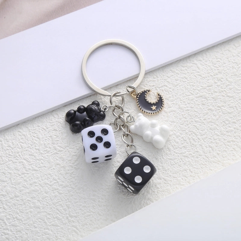 Cute Bear Resin Keychain