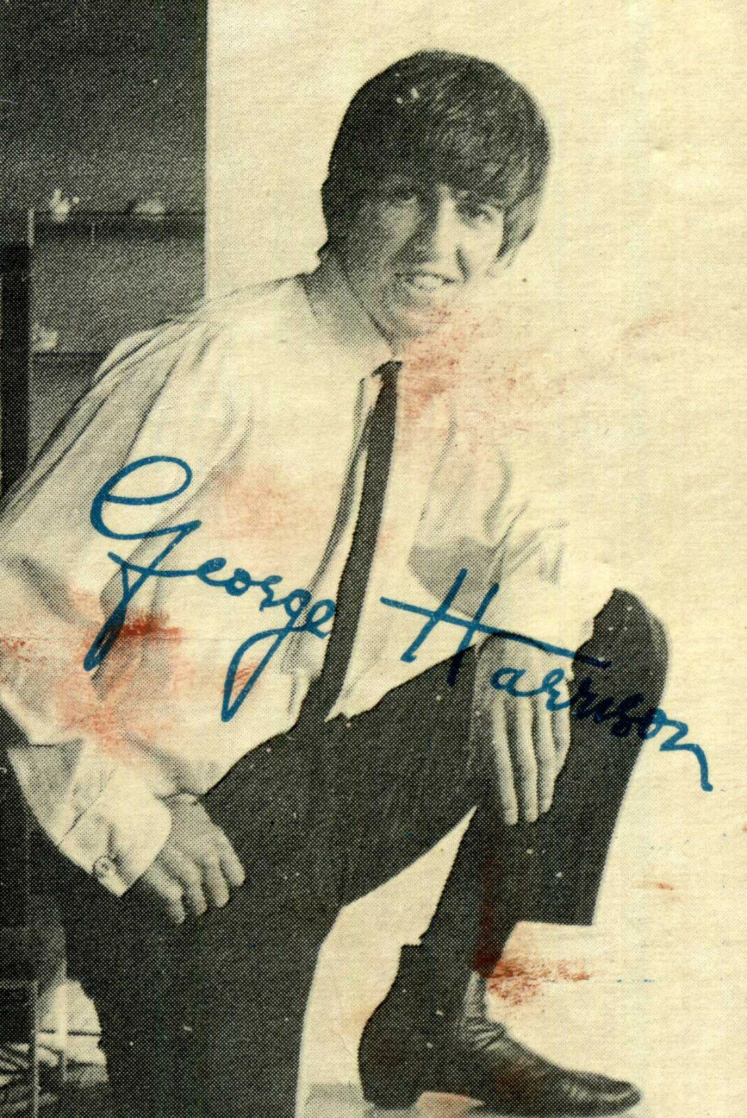 GEORGE HARRISON (THE BEATLES) Signed Photo Poster paintinggraph Pop / Rock Musician - preprint