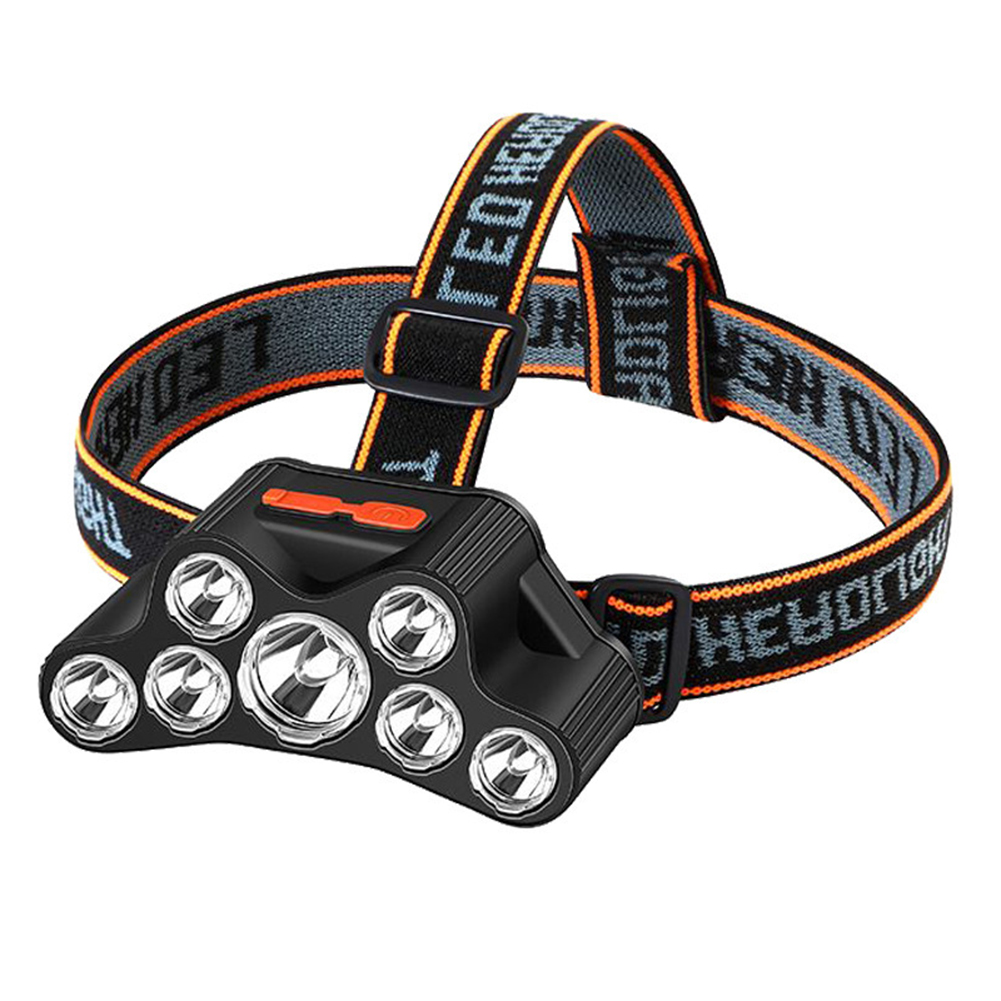 

7xLED Beads Portable Strong Headlight USB Rechargeable Head Wear Headlamp, 501 Original