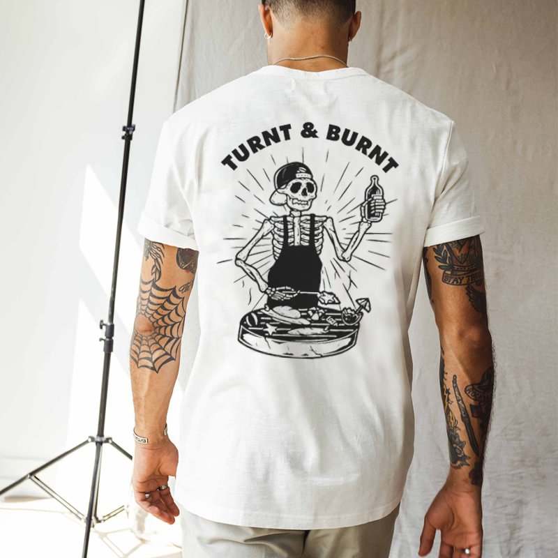 Turnt & Burnt Printed Casual Men's T-shirt -  