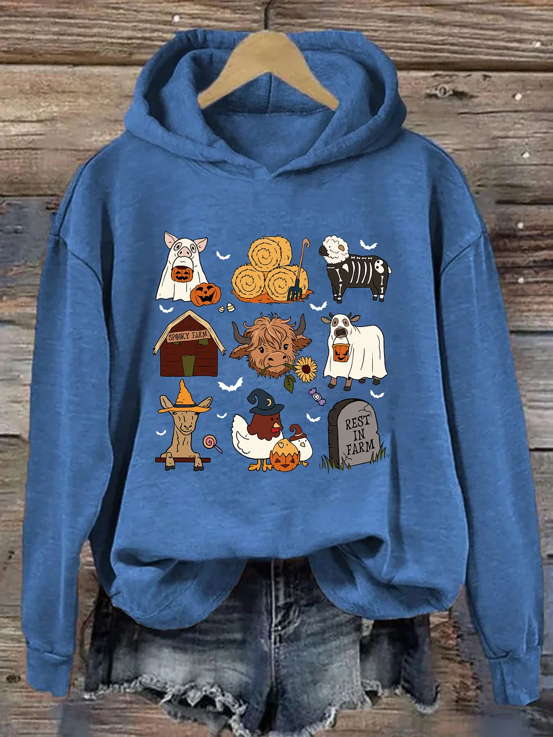 Highland Cow Halloween Hoodie