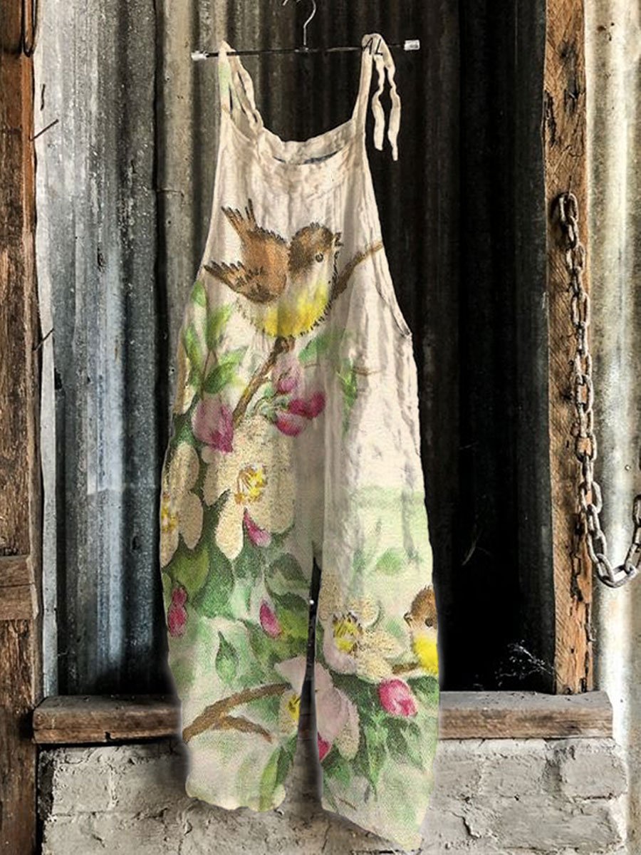 Warm summer print jumpsuit