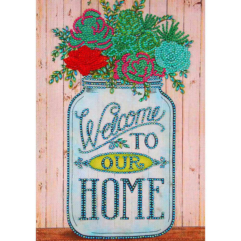 

Vase Flower Grass - Special Shaped Diamond Painting - 30*40CM, 501 Original