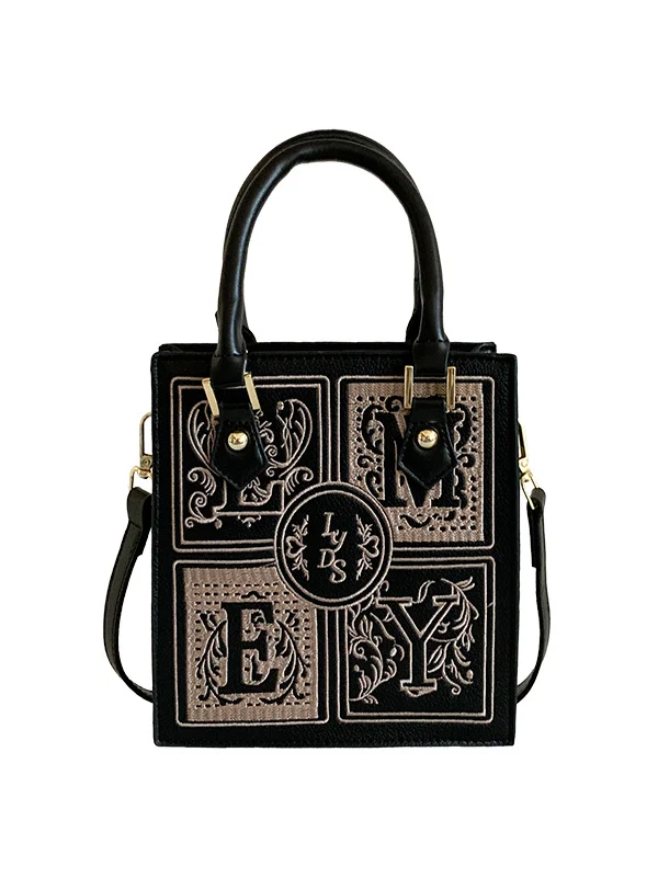 Dark College Style Cross-body Bag