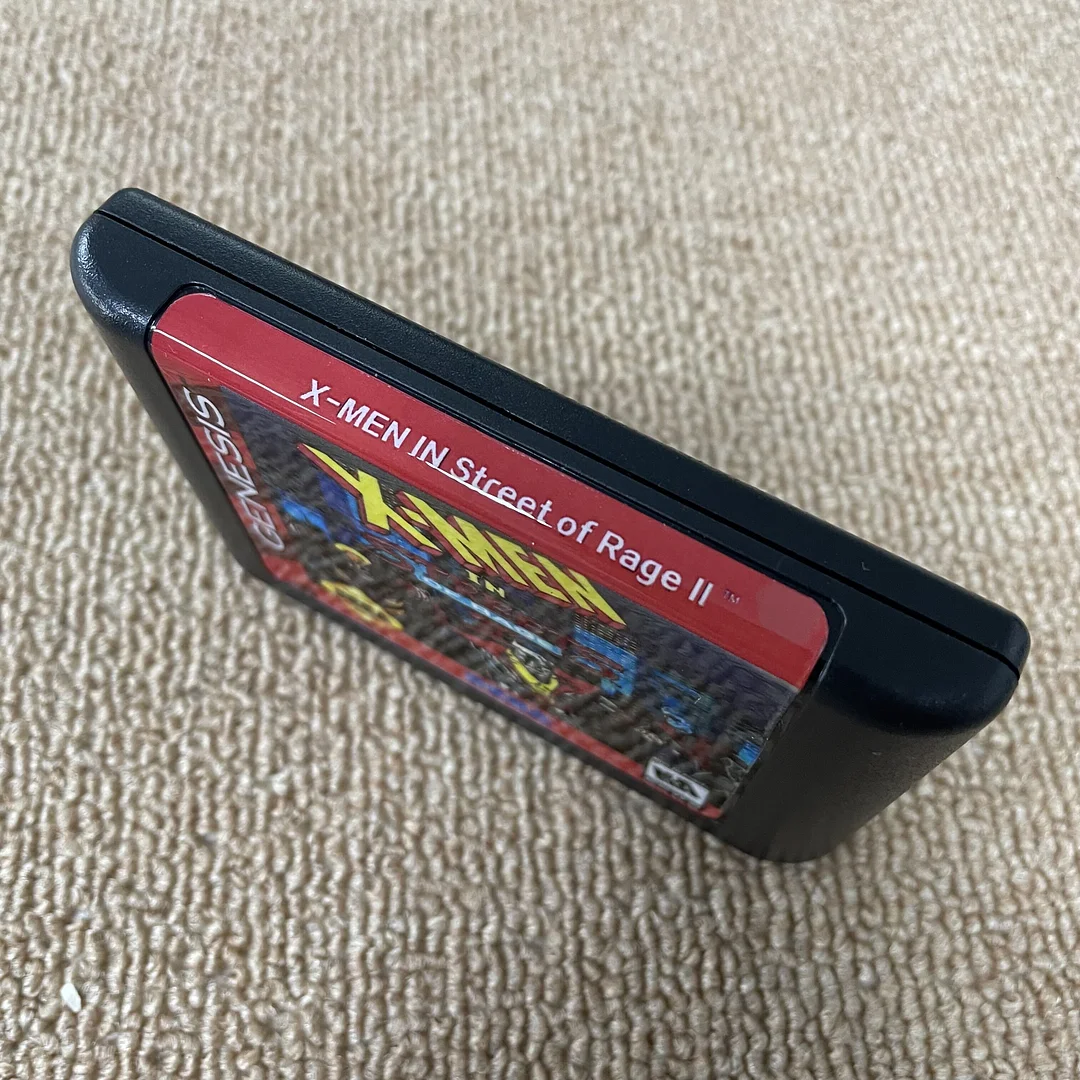 X-Men in Streets of Rage 2 For SEGA Genesis & Mega Drive - 16 Bit Game Cartridge