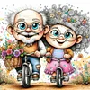 Diamond Painting-DIY Full Round Drill Old Couple