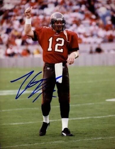 Trent Dilfer Bucs Signed 8x10 Photo Poster painting Jsa Autograph