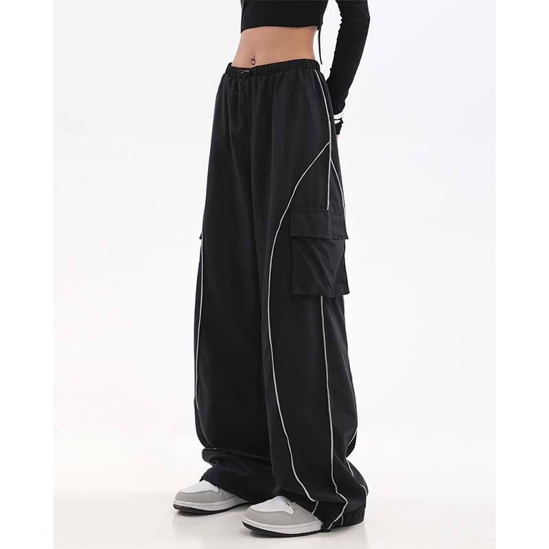 Women Streetwear Casual Oversized Wide Leg Cargo Pantgs