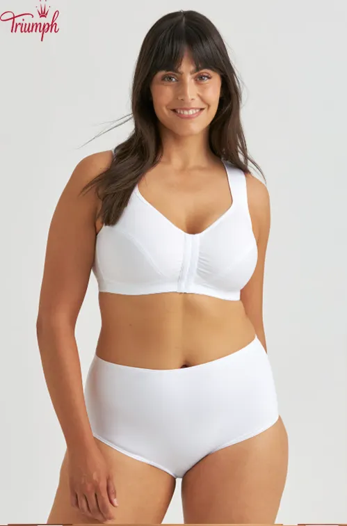 Triumph - (4 buc.) Sutien din bumbac cu spatele &icirc;n X, cu &icirc;nchidere &icirc;n față