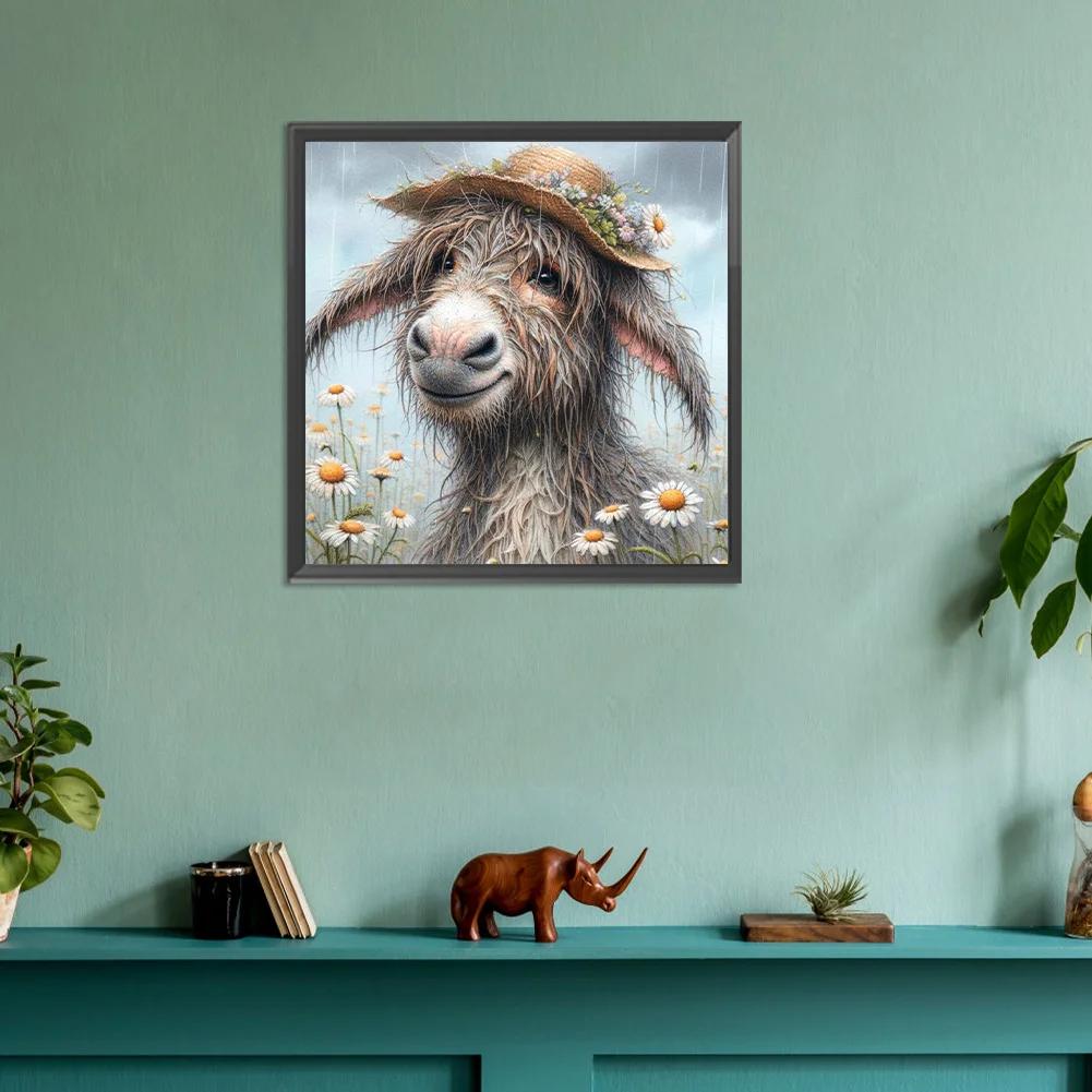 Diamond Painting - Full Round Drill - Donkey(Canvas|30*30cm)