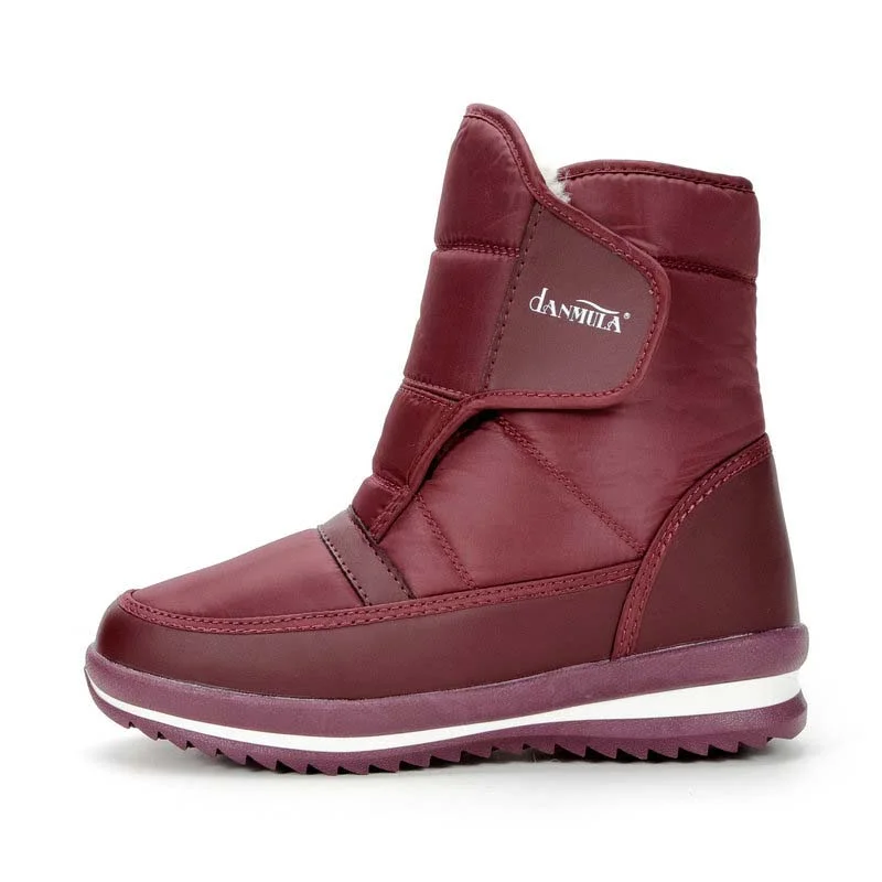 Letclo™ Winter Plus Velvet Thickening Warm And Comfortable Flat Snow Boots letclo Letclo