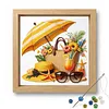 Landscape Glass Bead Partial 11CT DIY Stamped Cross Stitch Kits for Beginners Adults Home Decor Cross Stitch Art and Crafts Kits 14.04x14.04in tapestrymarket