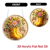 Rain Boots DIY Diamond Painting Hanging Pendants Acrylic Crafts Kit for Home Wall Decor