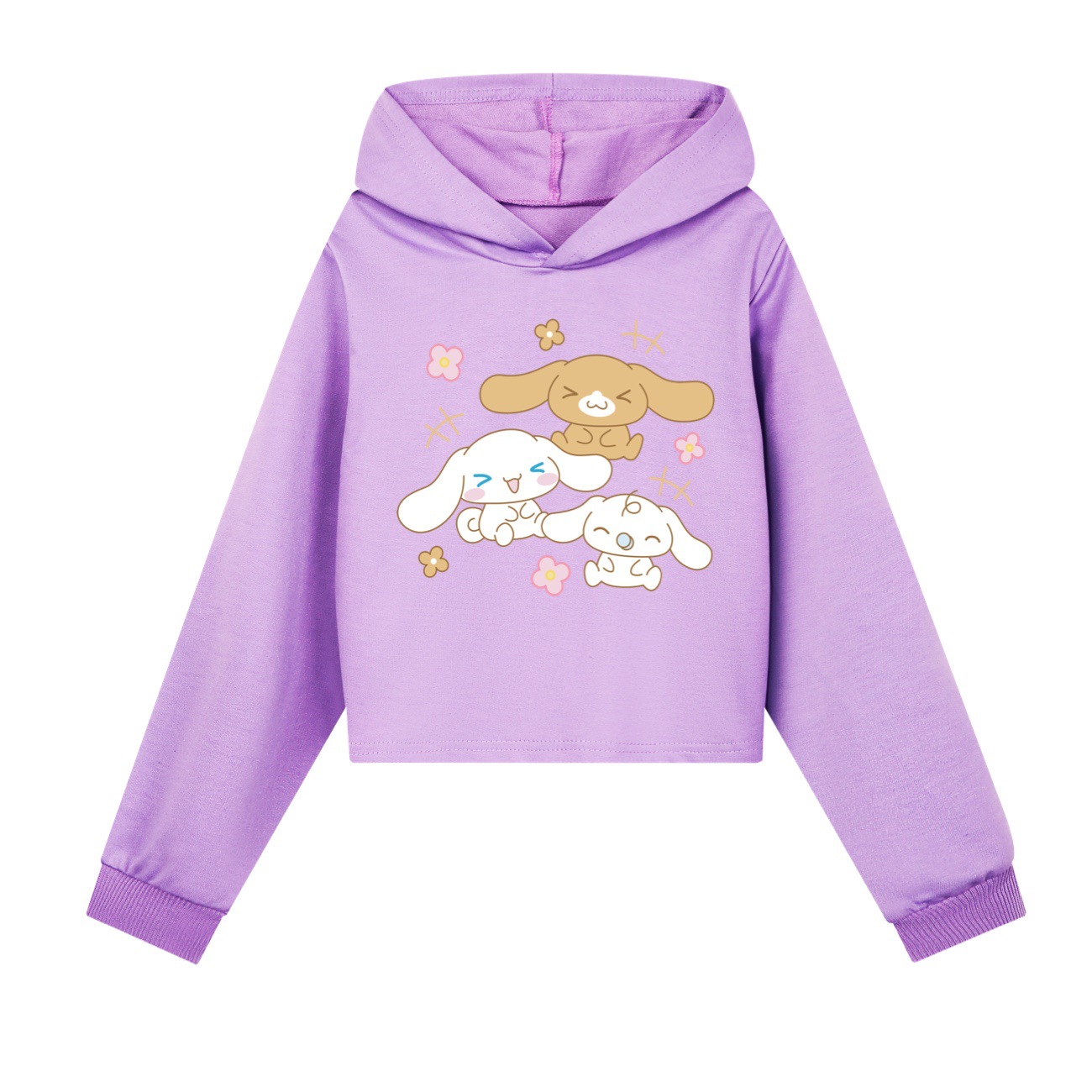 Cinnamoroll-Themed Girls' Short Hoodie & Long Pants SetCute Casual Outfit for Ages 110-170Style 3487 -Mayoulove