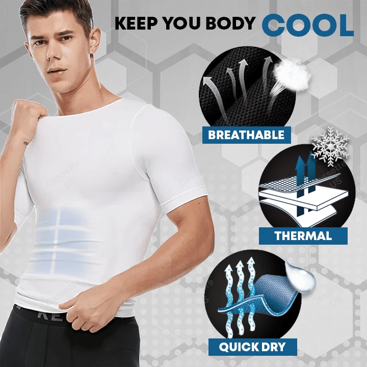 ❤️Last Day Promotion 49% OFF⇝MEN'S SHAPER COOLING T-SHIRT