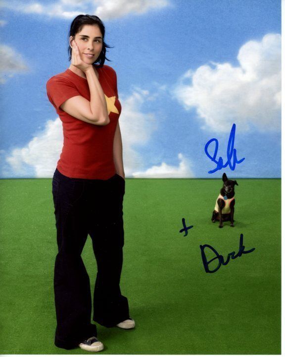 SARAH SILVERMAN signed autographed and DUCK THE DOG Photo Poster painting