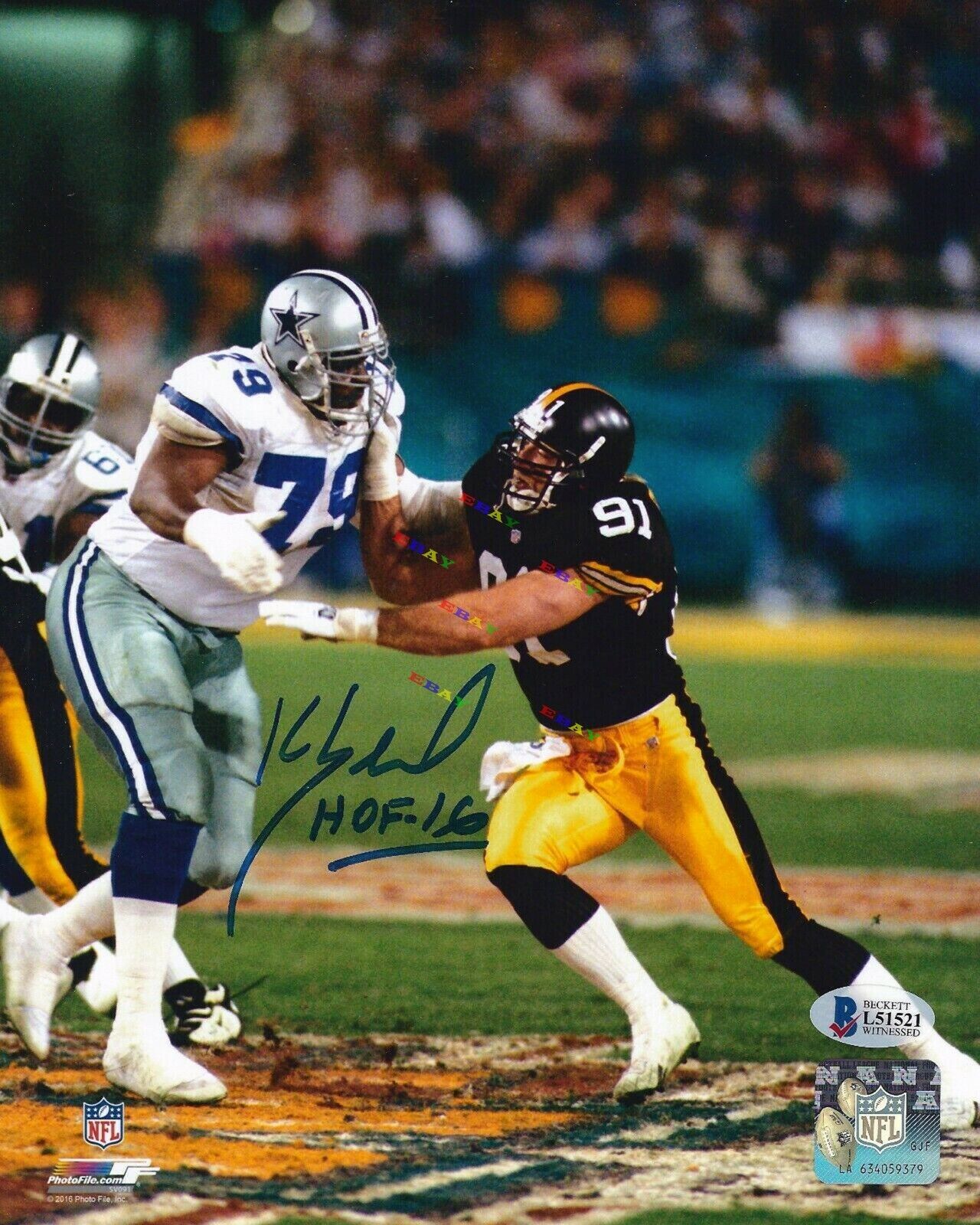 KEVIN GREENE Pittsburg Steeler Signed Autographed 8x10 Photo Poster painting Reprint