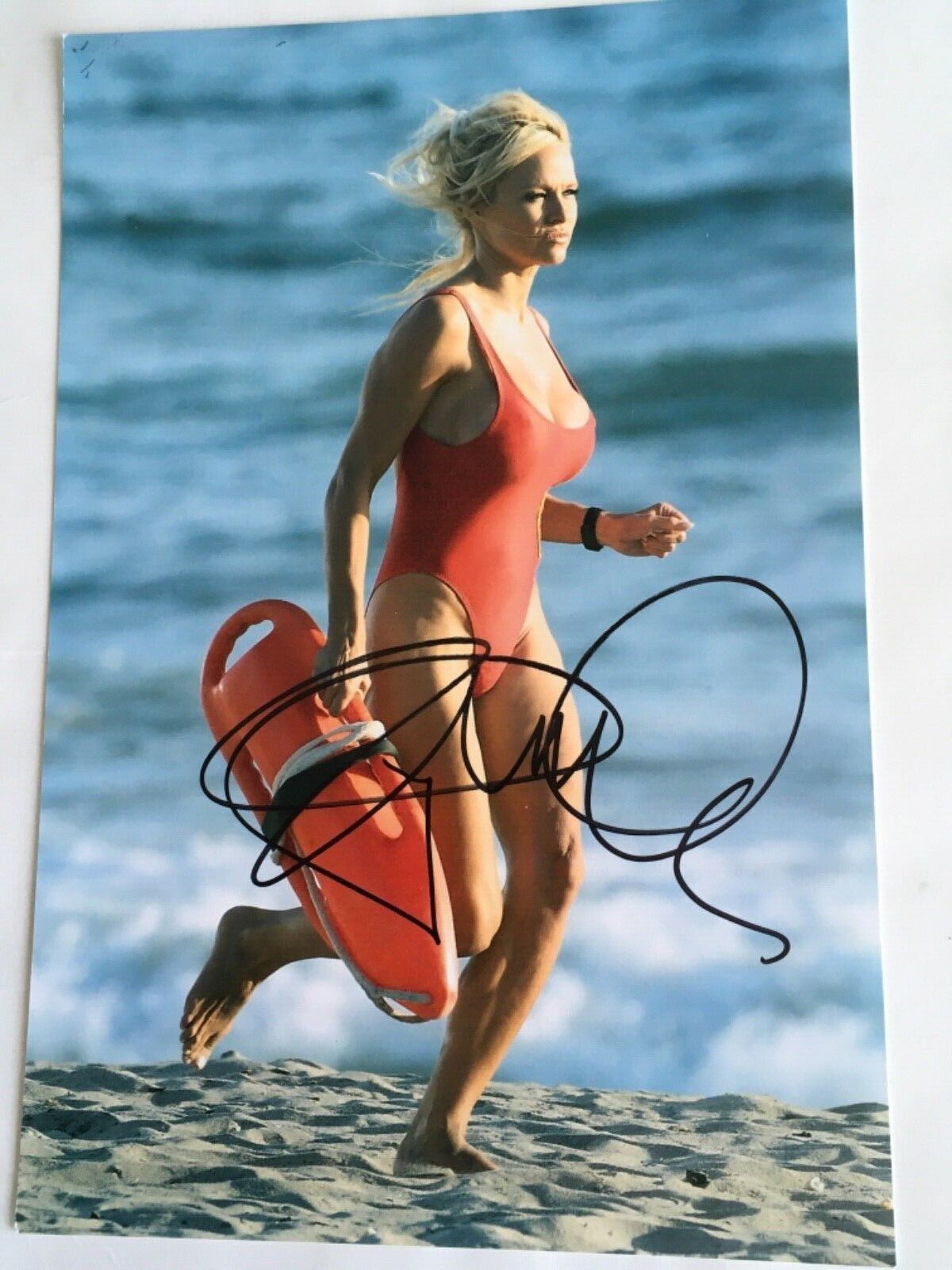 Pamela ANDERSON SIGNED Autograph SEXY Photo Poster painting 12x8 Model BAYWATCH