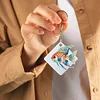 6pcs Fish DIY Diamond Painting Double Sided Keychains